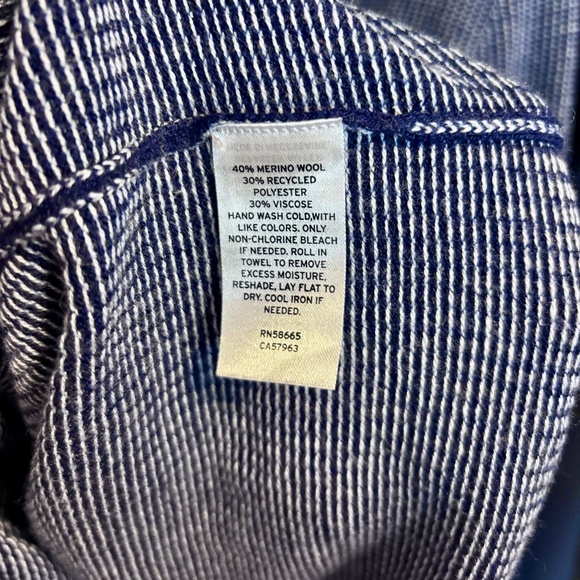 Nordstrom Men’s Shop Quarter Zip Wool Blend Pullover Sweater - Picture 6 of 7